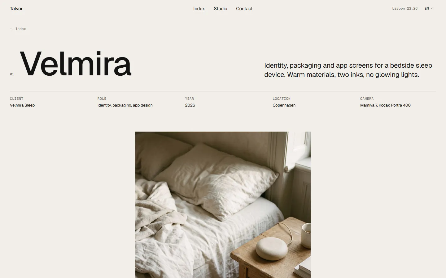 A Spread series page on a desktop screen